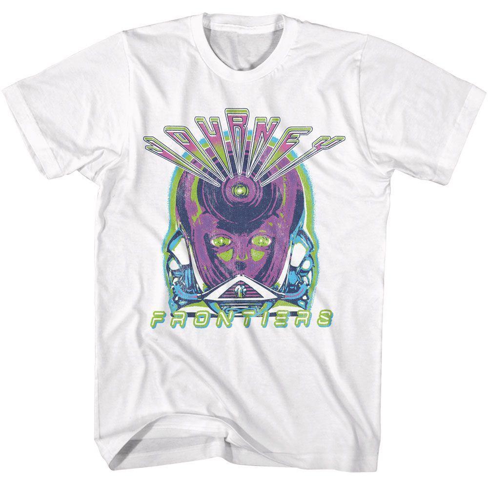 Journey Frontiers Neon White T Shirt